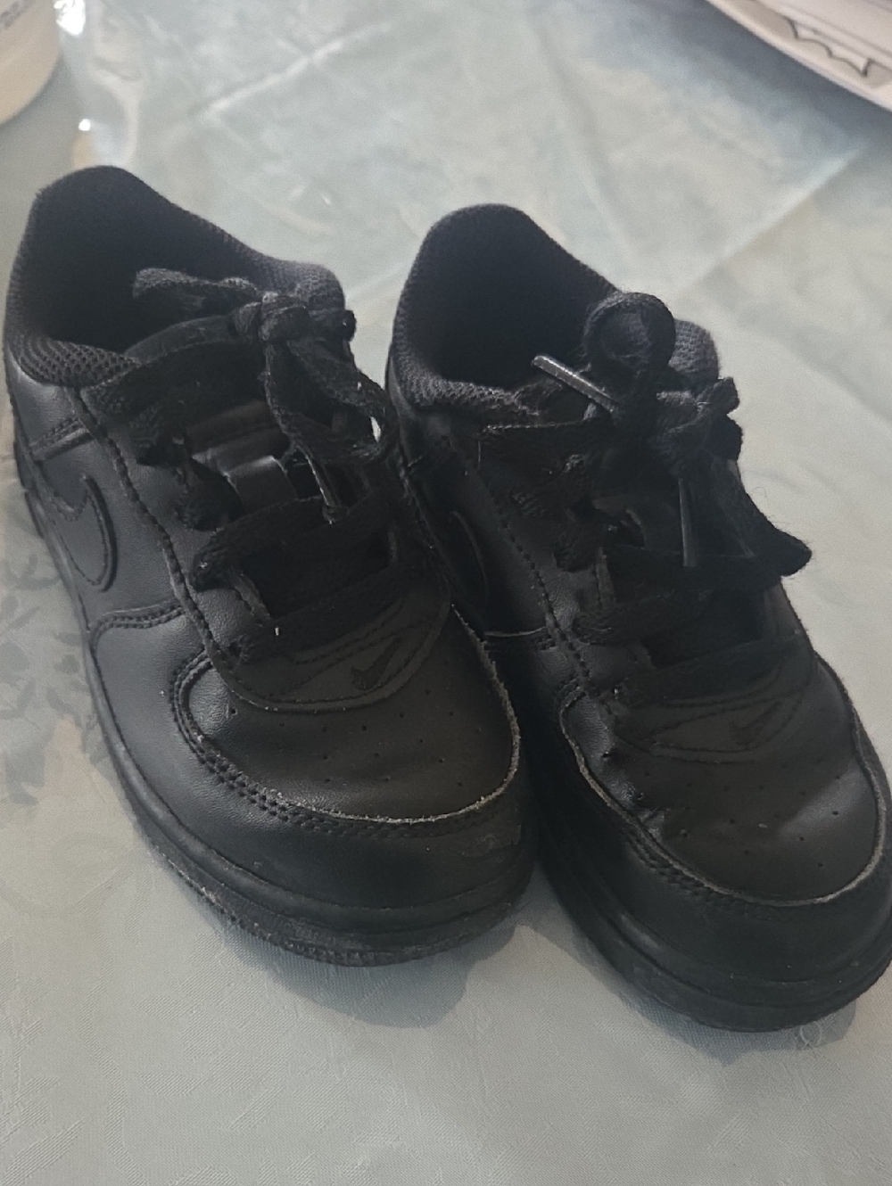 Nike Black Kids Sneakers with Lace Closure